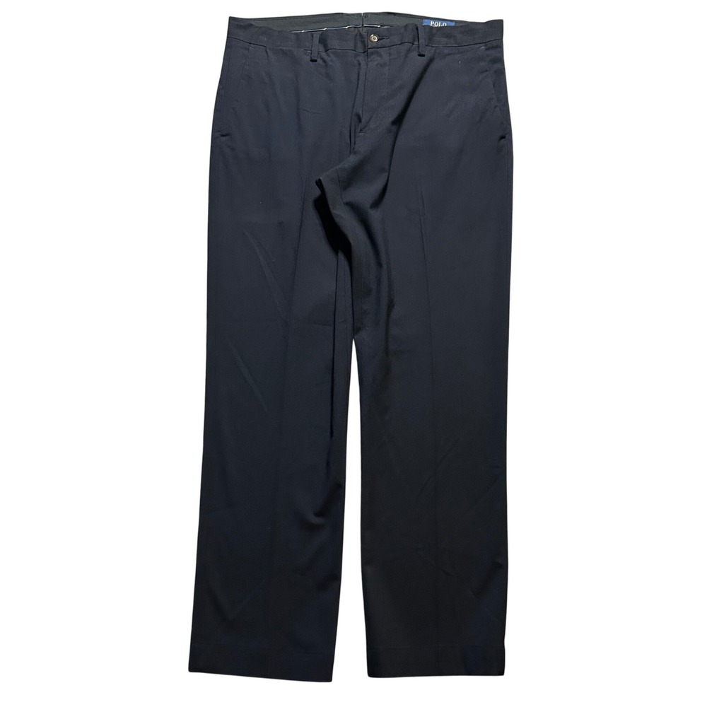 Polo Ralph Lauren Pants Mens 34x30 (Fits 36x30) Navy Blue Stretch Straight Fit